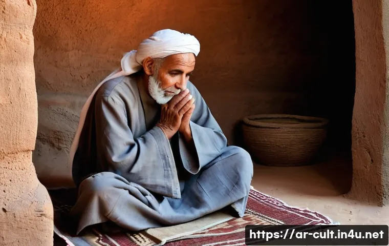 문화예술사로서 일하며 가장 뿌듯했던 순간 - **Prompt 1: The Whispers of the Past - Discovery in Al-Jouf**
    An elderly man with a wise, weathe...